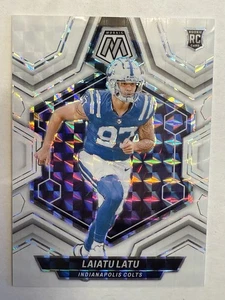Mosaico Panini 2024 #315 blanco Prizm Laiatu Latu/25 radiocontrol SSP Colts - Imagen 1 de 2