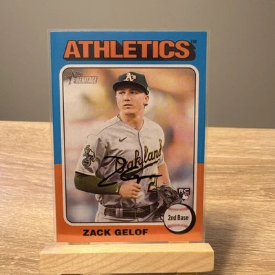 2024 Topps Heritage - Rookies Zack Gelof #346 (RC) - Image 1 of 2