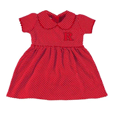 Feet Ahead Rutgers Baby Girl Peter Pan Collar Style Dress for Infants Newborn... - Image 1 of 2