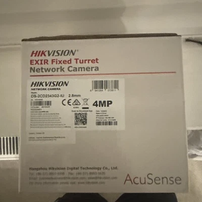 Hikvision DS-2CD2343G2-IU 2.8mm 4 MP AcuSense Fixed Turret Network Camera  - Image 1 of 3