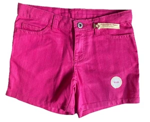 NWT Faded Glory Hot Pink Midi Shorts Girls Size 8 Adjustable Waist - Picture 1 of 5