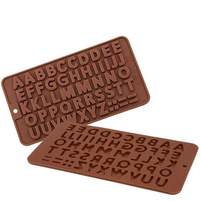 Alphabet Chocolate Cake Mould Fondant Silicone Biscuit Mould For Birthday  - Image 1 of 3