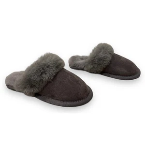 Zapatillas borrosas Australia Luxe Collective piel de oveja piel de oveja grises niños talla 9 NUEVAS - Imagen 1 de 11