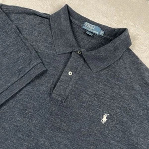 VTG Polo Ralph Lauren Shirt Men's 3XB Heather Gray Short Sleeve Preppy Office - Picture 1 of 6