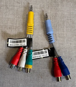 Set cavi adattatore AV Samsung OEM - BN39-02190A, BN39-02189A - SPEDIZIONE GRATUITA! - Foto 1 di 1