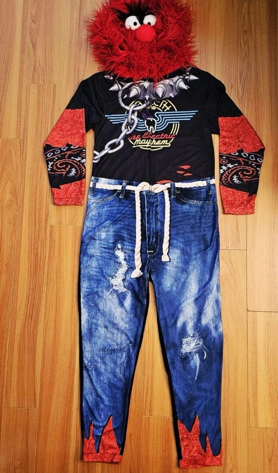 Официальный костюм животного Disney Muppets The Electric Mayhem цельная пижама размер XL - Изображение 1 из 1