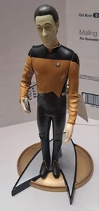 1992 Star Trek Data 11" Collectible Vinyl Figure/Figur From Hamilton Gifts - Bild 1 von 5