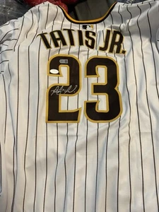 Fernando Tatis Jr. Signed Padres Pinstriped Nike Jersey Autographed (JSA COA) 🔥 - Picture 1 of 4
