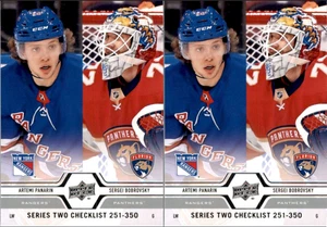 (2) x 2019-20 Upper Deck Artemi Panarin/Sergei Bobrovsky CL #449 hockey card lot - Picture 1 of 3