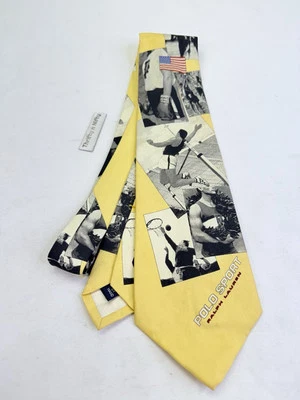 CORBATA CORBATA DE DISEÑADOR POLO DEPORTISTAS RALPH LAUREN VINTAGE ENVÍO GRATUITO Foto 1 de 4