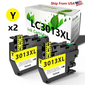 2PK repuesto para cartucho de tinta amarillo Brother LC3013 XL para MFC-J690DW MFC-J895DW - Imagen 1 de 2