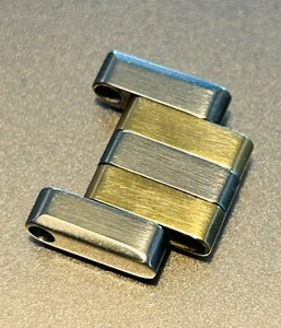 VINTAGE ROLEX OYSTERQUARTZ TWO TONE LINK FOR 17013 BRACELET 17013B - BIG SCREW - Bild 1 von 7