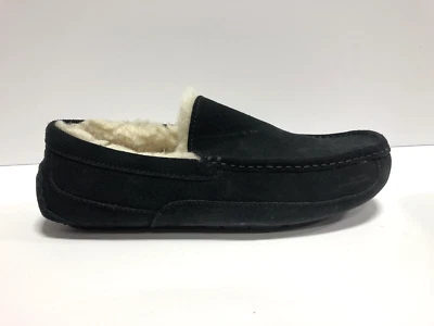 UGG Mens Ascot Slipper Black Suede Size 10 M - Image 1 of 4