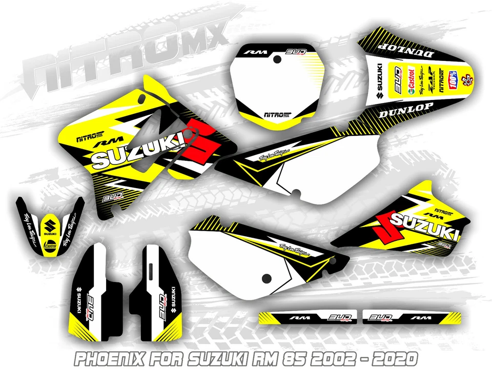SUZUKI RM 85 2002 - 2011 2012 2013 2014 2015 2016 2017 2018 2019 2020 Graphics - Imagem 1 de 1