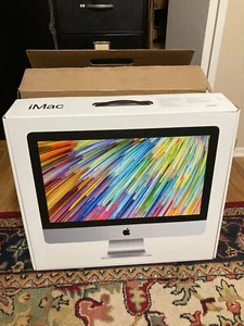 APPLE iMac EMPTY BOX ONLY 21.5” A1418 Styrofoam Inserts & Shipping Box COMPLETE - Afbeelding 1 van 8