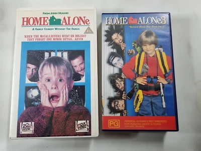 Home Alone VHS Macaulay Culkin  - Large Case and Home Alone 3 - image 1 of 4