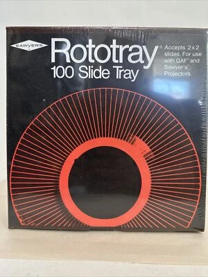 NEW GAF Rototray 100 Slide Tray Projector Sawyer's 2 x 2 Slides in SEALED BOX - Image 1 of 4