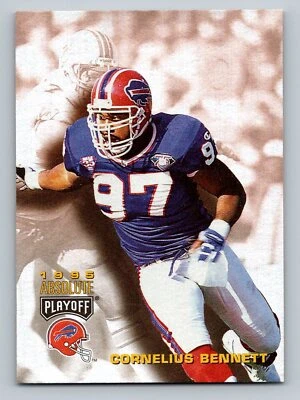 1995 Playoff Absolute #144 Cornelius Bennett   Buffalo Bills - Image 1 of 2