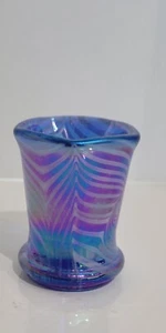 Terry Crider Signed 2008 NTHCS Convention 2-1/4" Electric Blue Toothpick Holder - Picture 1 of 4