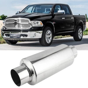 2.5" In/Out 12" Exhaust Resonator Muffler Silencer For Dodge Ram 1500 Truck 94+ - Picture 1 of 9