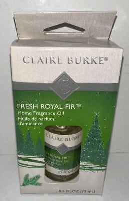 Óleo perfumado caseiro Claire Burke aroma fresco abeto real novo nunca usado 0,5 fl oz - Imagem 1 de 2