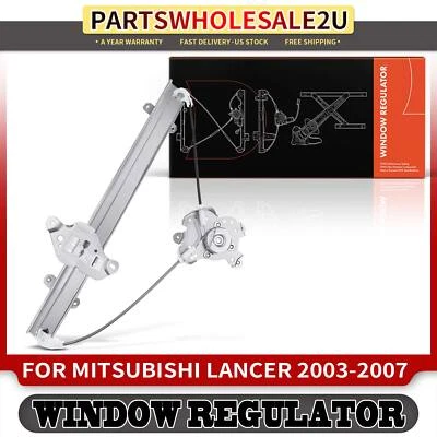 Front Right RH Power Window Regulator w/o Motor for Mitsubishi Lancer 1995-2007 - Image 1 of 4