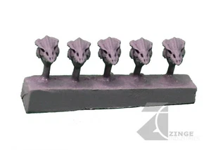 Cascos/cabezas calavera dragón humano poste infantería Zinge Industries x5 S-SCH04 - Imagen 1 de 2