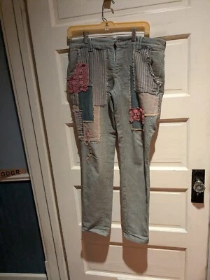 Free People Unique And Eclectic Pair Of Engineer Jeans. Front Sub Belt... - Image 1 of 4