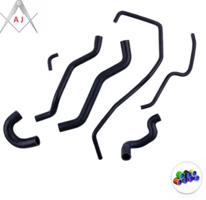 Manguera refrigerante radiador de silicona negra para Fiat Abarth 500 595 695 todas las versiones - Imagen 1 de 3