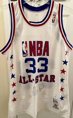 Larry Bird signed autographed auto 1980s NBA All-Star Game Sand Knit jersey JSA - Image 1 of 2