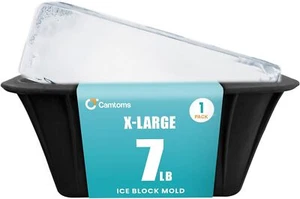 7lb Large Ice Block Mold for Ice Bath Extra Large Ice Bricks Cold Plunge Chil... - Picture 1 of 7