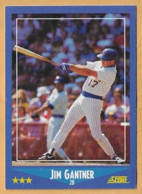 JIM GANTNER MILWAUKEE BREWERS #197 - SCORE NM-MT 1988 - Image 1 of 2