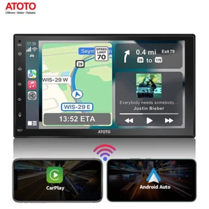 ATOTO F7WE 7" Full-Touchpanel 2 DIN Autoradio GPS Kabellos CarPlay Android Auto - Bild 1 von 11