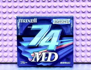 MD MAXELL MD74-BLE BLUE BLANK MINI DISC (1) (SEALED) - Picture 1 of 3