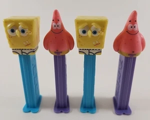 SpongeBob 2004 Pez Dispensers Lot Of 4 SpongeBob Patrick Squidward Vintage - Picture 1 of 7