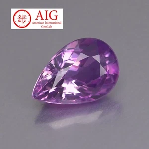 Saphir 0,90 ct AIG zertifiziert unbeheizt 100% natürlicher Saphir aus Madagaskar - Bild 1 von 6