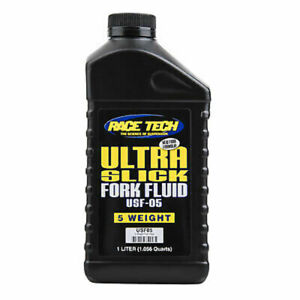 Race Tech Ultra Slick Fork Fluid 5 Weight 1 Liter.-USF05-Suspension,Motocross