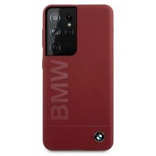 Genuine BMW Signature logo Red Silicone Hardcase For Samsung Galaxy S21 Ultra
