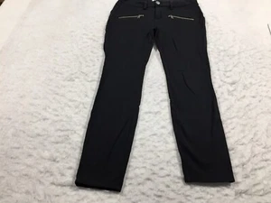 DownEast Pants Womens 8 Skinny Black Zipper Accent Pockets - Picture 1 of 10