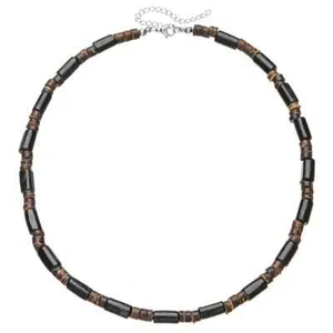 Collier Homme en Perles de Bois - Imagen 1 de 2