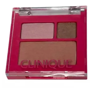 Clinique Soft Pressed Powder Blusher #01 New Clover & Eyeshadow Strawberry Fudge - Picture 1 of 3