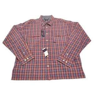 MEN’S TOMMY HILFIGER LONG SLEEVE CUSTOM FIT Red Blue PLAID SHIRT XL NWT $59.50 - Picture 1 of 9