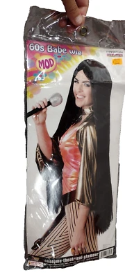 Peluca Bebé Cher MOD MOD Pelo Largo Liso CASI VINTAGE Gay Juegos con disfraces Foto 1 de 4