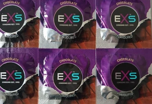 Schokolade ...6 x Kondome mit Aroma & Geschmack von EXS - Bild 1 von 2