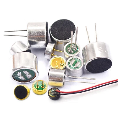 Electret Condenser Microphone Low Impedance 6x5mm 7x9mm 6x2.2mm 2 Pin - Image 1 of 4