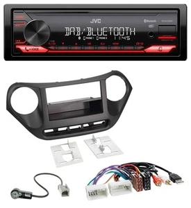 JVC DAB MP3 Bluetooth USB Autoradio für Hyundai i10 (ab 2013) AUX USB - Bild 1 von 8