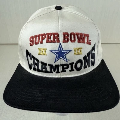 De colección Dallas Cowboys Super Bowl CHAMPIONS XXX 30 Sombrero Snapback Años 90 CAP NFL Foto 1 de 4
