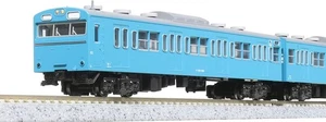 KATO N gauge 103 series sky blue 4-car set 10-1743A model railroad train blue - Picture 1 of 5