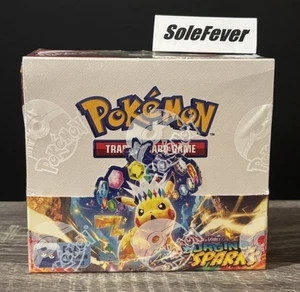 Nuevo y Sellado Pokemon Escarlata y Violeta Chispas Surgentes Booster Caja de Exhibición - Imagen 1 de 5
