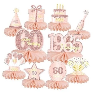10PCS 60th Birthday Decorations Centerpieces for Table Decorations, 2025 - Picture 1 of 4